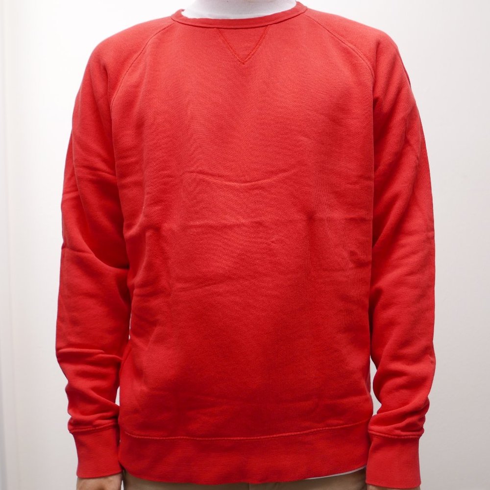 True Red French Terry Raglan Sleeve Cotton Sweatshirt - Size M
